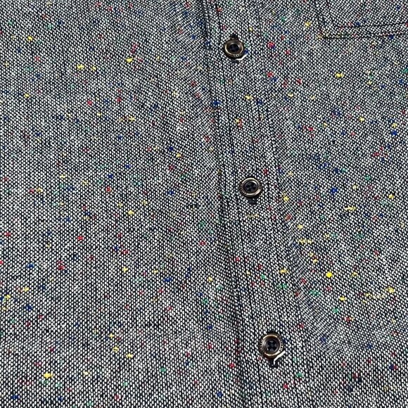 Columbia Sage Butte Long Sleeve Shirt Men's Small Button Down Gray Multicolor - Picture 8 of 13